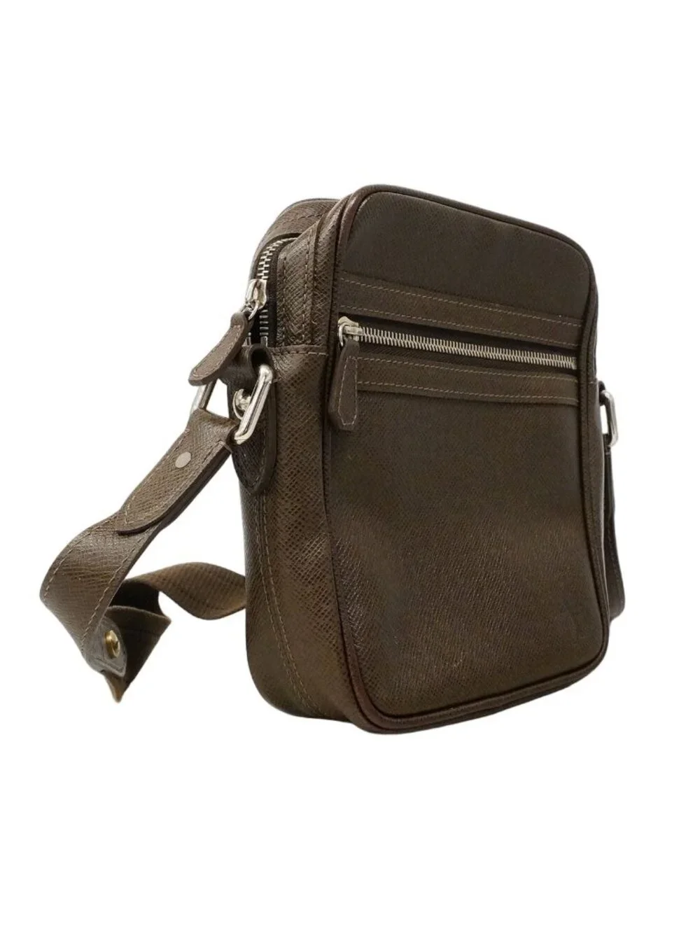 Louis Vuitton Shoulder Bag Taiga Dimitri Grizzly